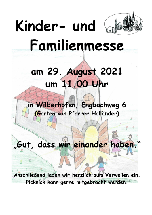 Plakat Familienmesse 29.08.2021