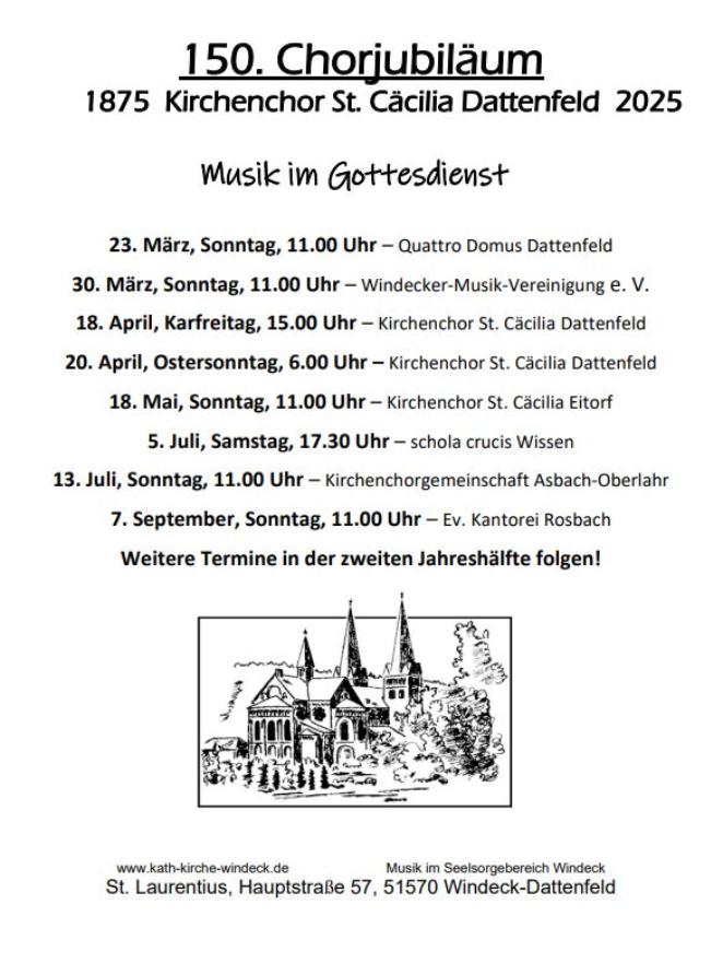 150jähriges Chorjubiläum