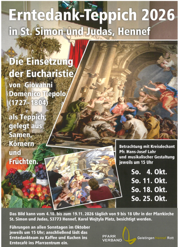 Erntedankteppich Hennef (c) St. Simon und Judas Hennef Erntedankteppich Hennef