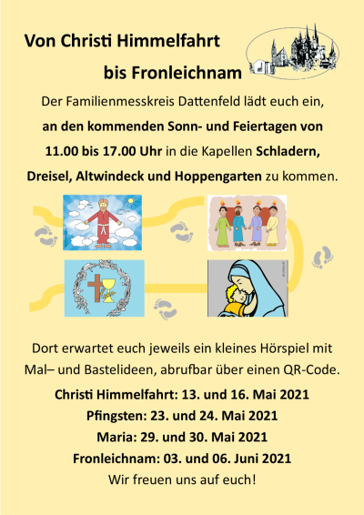 Christi Himmelfahrt bis Fronleichnam