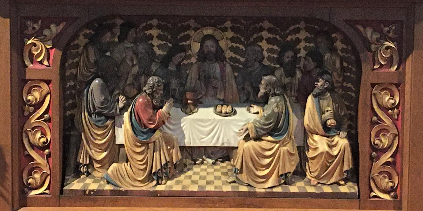 Abendmahlbild am Altar von St. Laurentius, Dattenfeld (c) Alfons Holländer Abendmahlbild am Altar von St. Laurentius, Dattenfeld