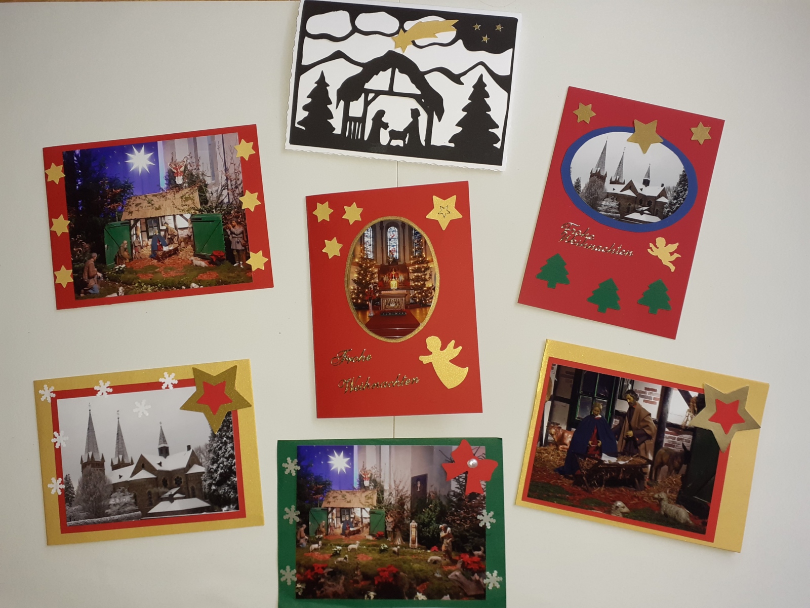 2021-11-08 Weihnachtskarten fertig