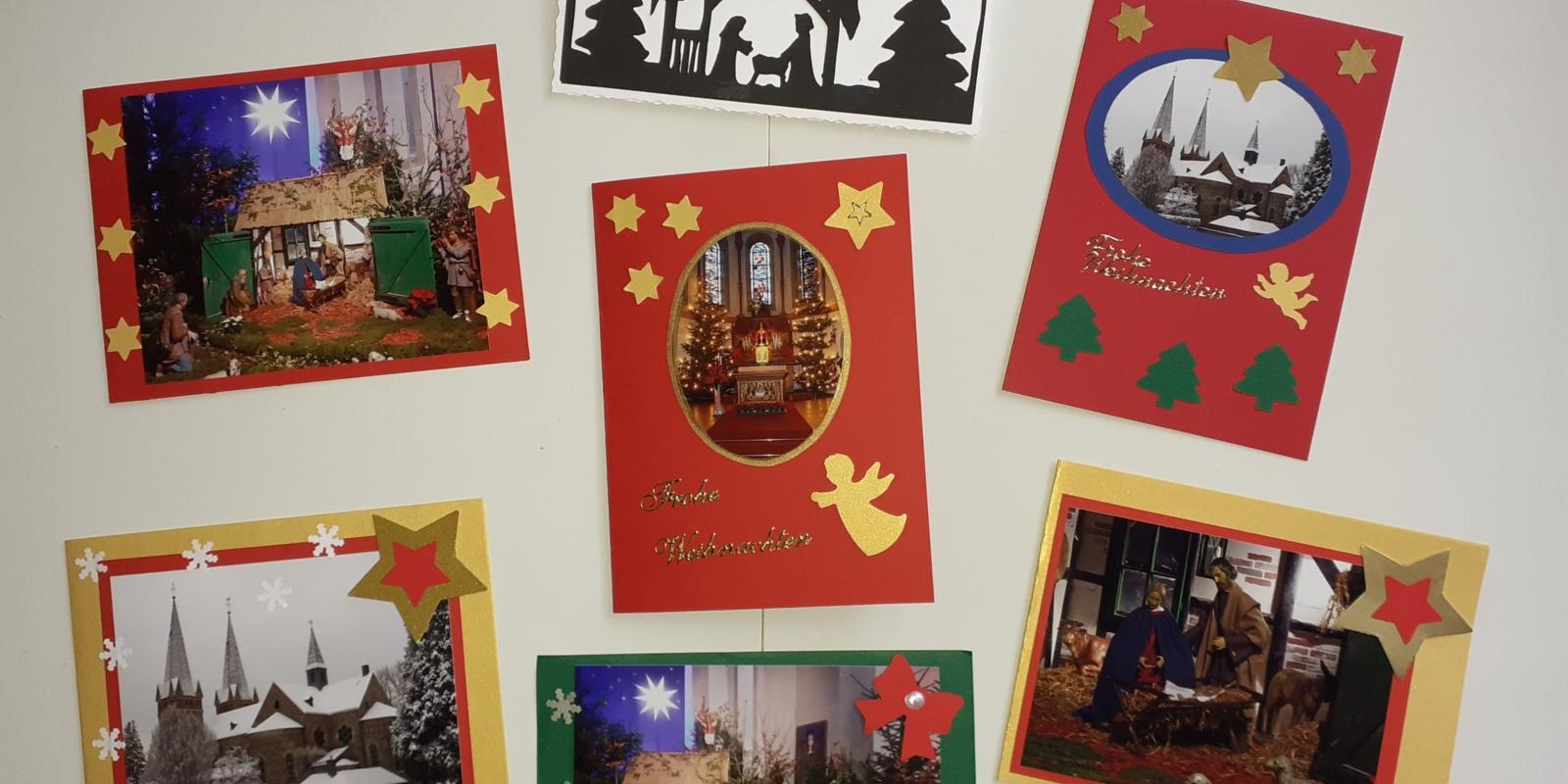 2021-11-08 Weihnachtskarten fertig